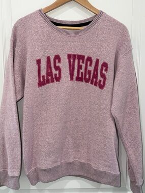 New York Popular Las Vegas Pink Crewneck Sweatshirt woman’s size medium